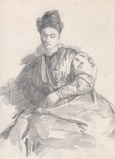 Studie einer sitzenden Frau von Richard Parkes Bonington